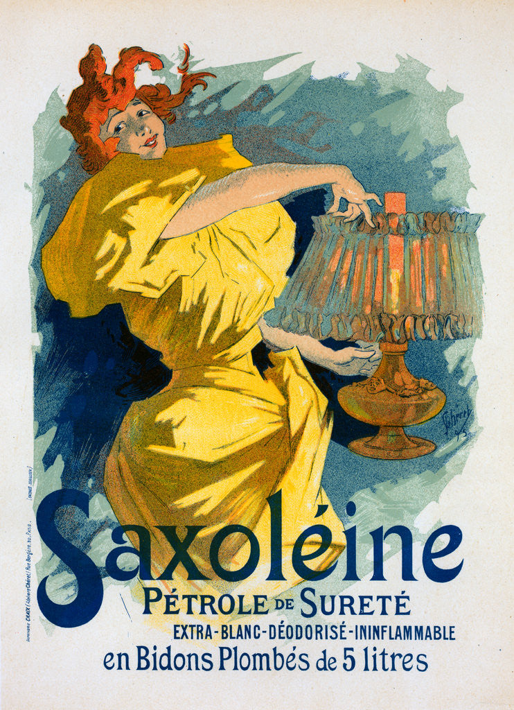 Detail of Poster for Saxoléine by Jules Chéret
