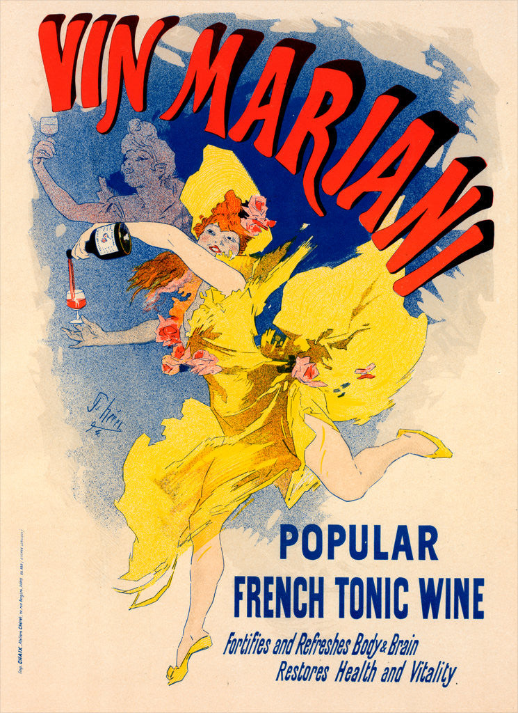 Detail of Poster for Vin Mariani by Jules Chéret