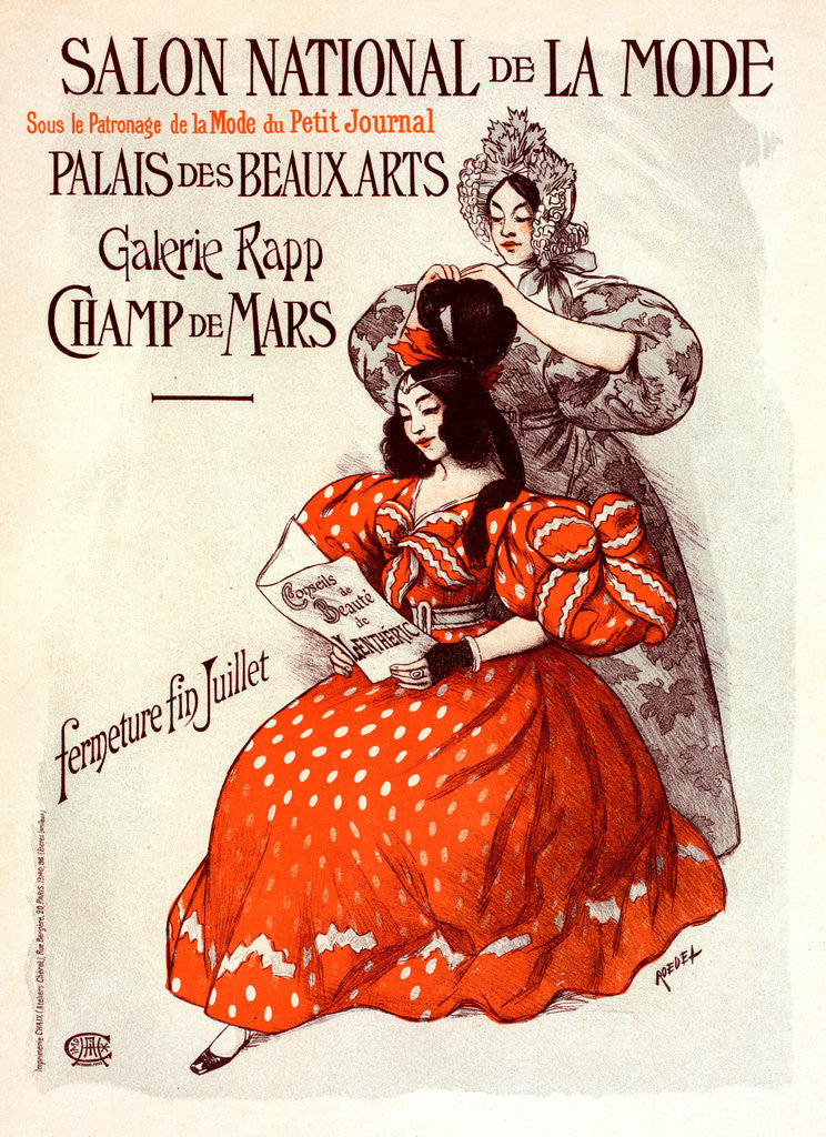 Detail of Poster for Salon de la Mode by Roedel