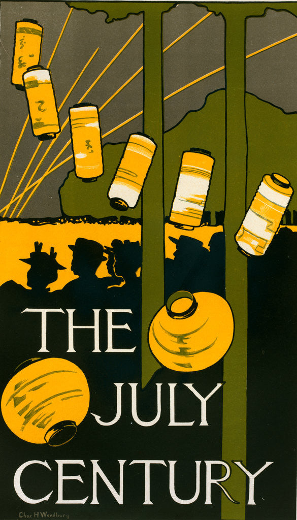 Detail of American poster for The Century Magazine, New-York by Charles H. Woodbury