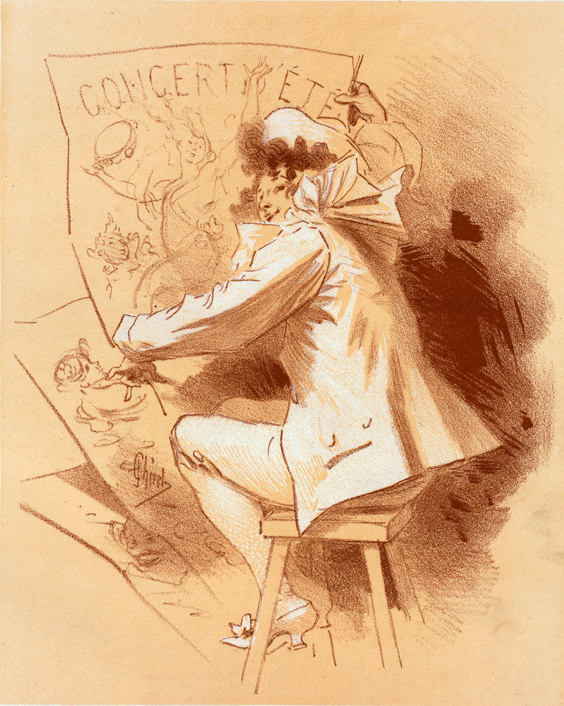 Detail of Design for Maîtres de l'Poster by Jules Chéret