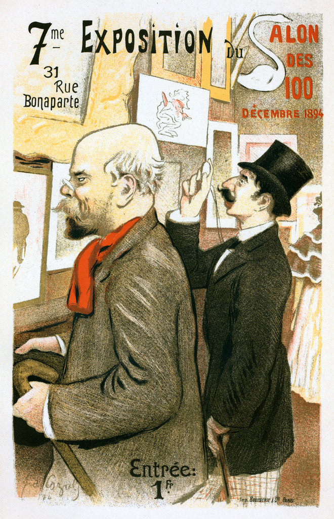 Detail of Poster Cazals by Frédéric-Auguste