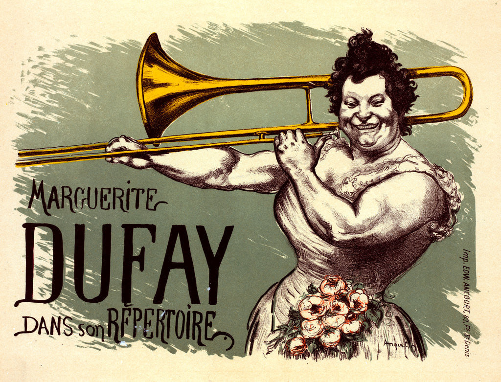 Detail of Poster for Marguerite Dufay by Louis Anquetin