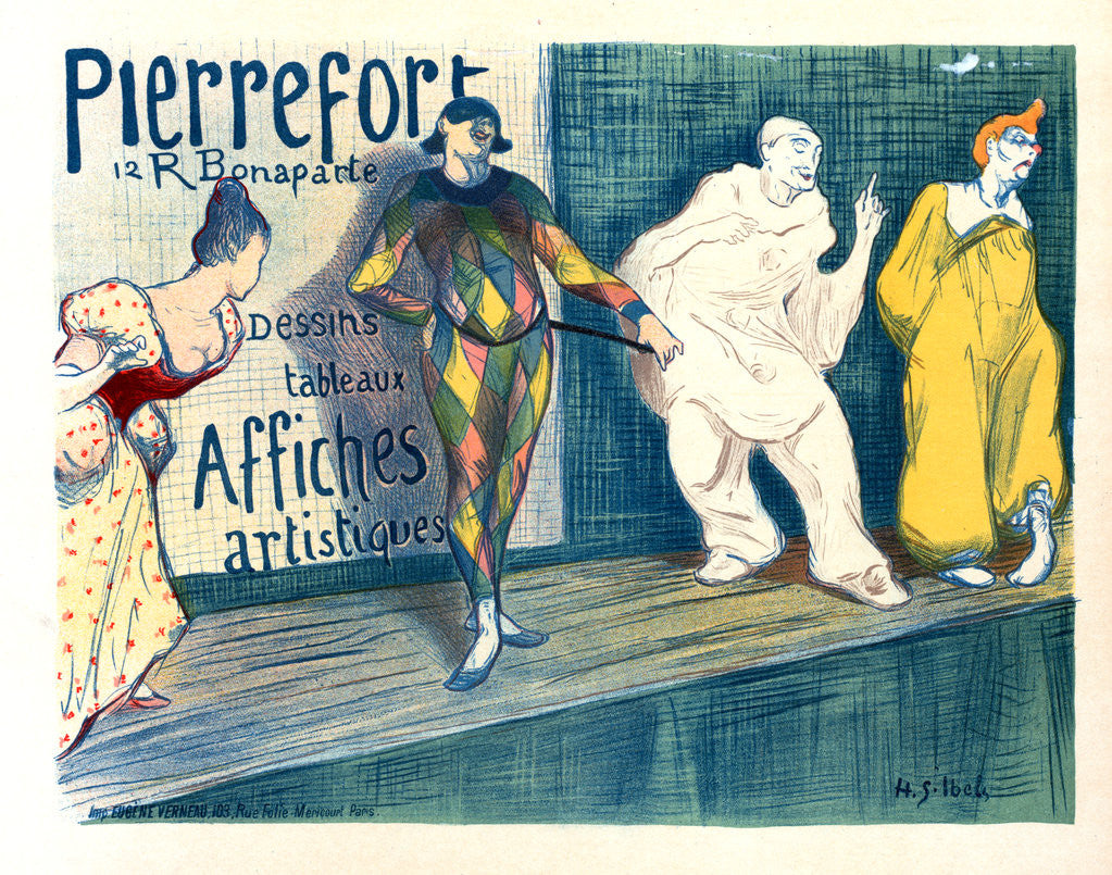 Detail of Poster for Posters artistiques Pierrefort by Henry Gabriel Ibels