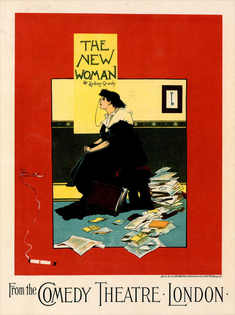 Detail of Poster for Comedy Theatre, The New Woman by Albert George Morrow