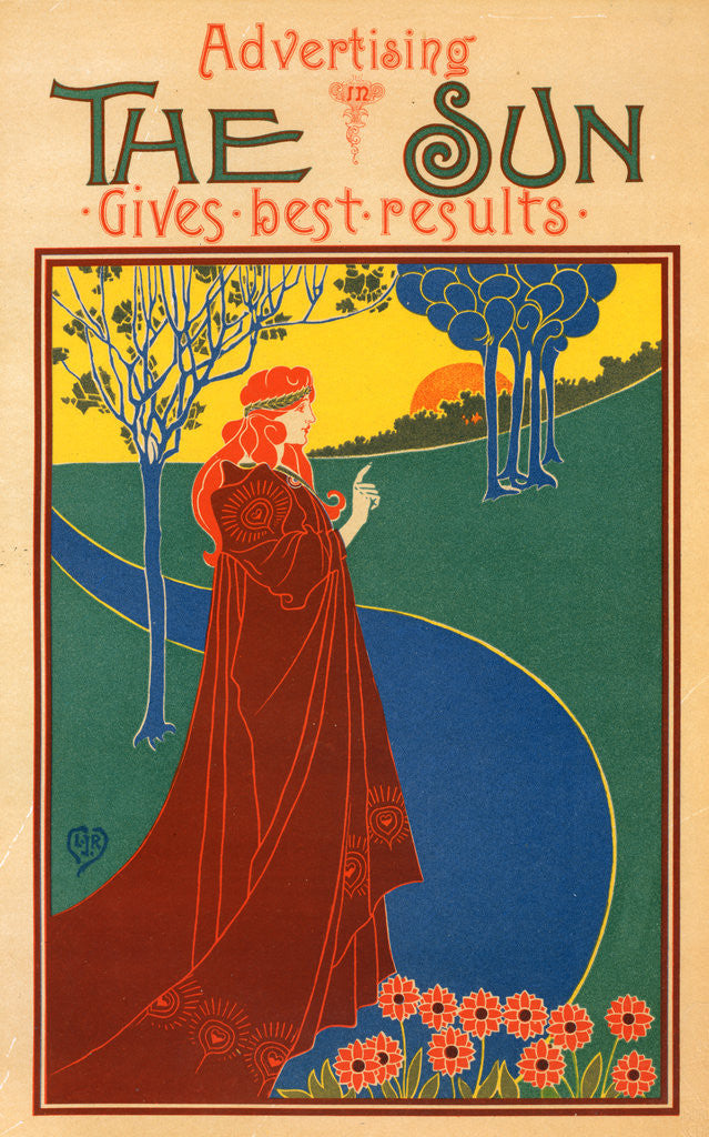Detail of Poster for The Sun, New-York by Louis Rhead