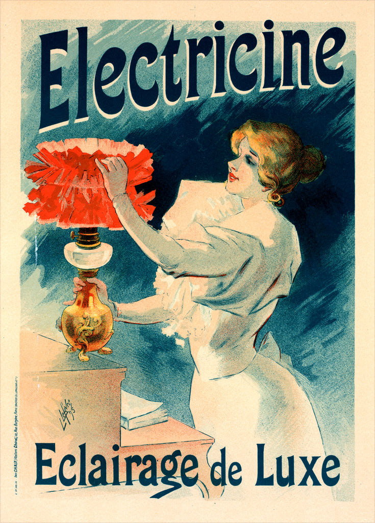 Detail of Poster for l' Électricine by Lucien Lefevre