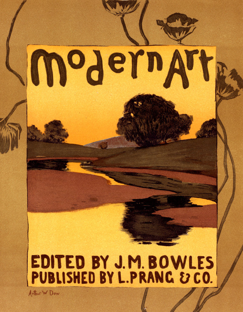 Detail of Poster for lModern Art, published in Boston by Arthur W. Dow