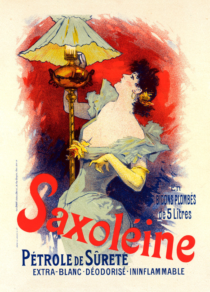 Detail of Poster for Saxoléine by Jules Chéret
