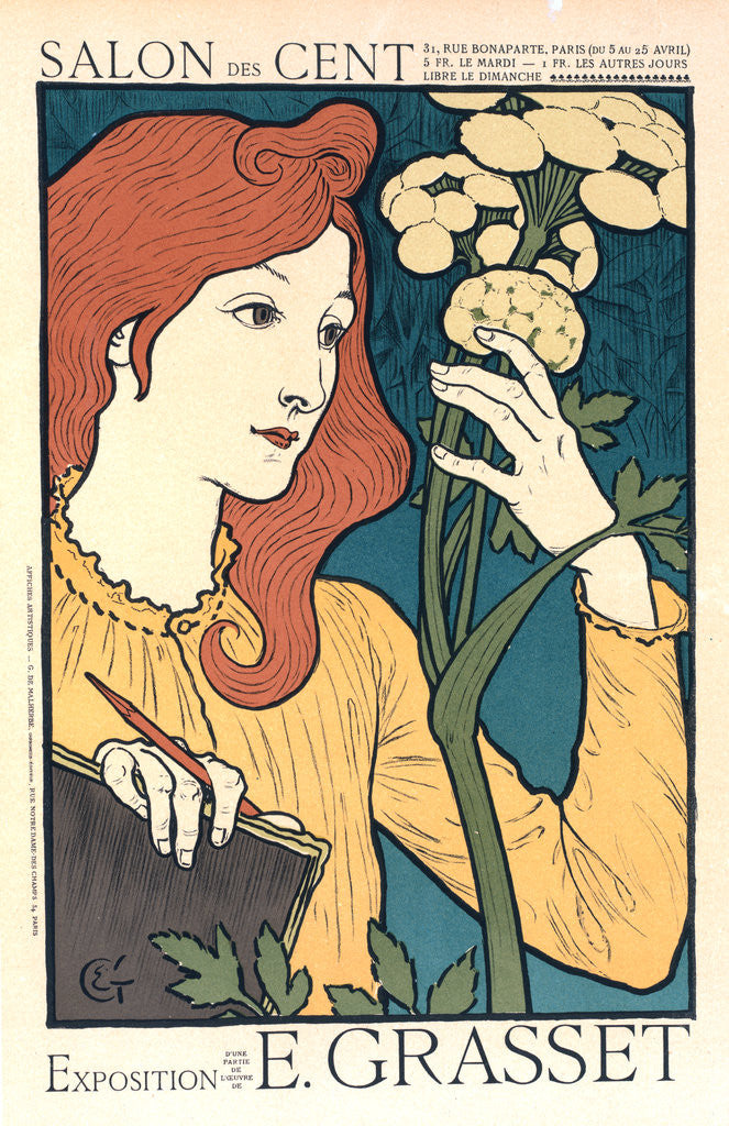 Detail of Poster for l' Exposition E. Grasset au Salon des Cent by Eugène Grasset