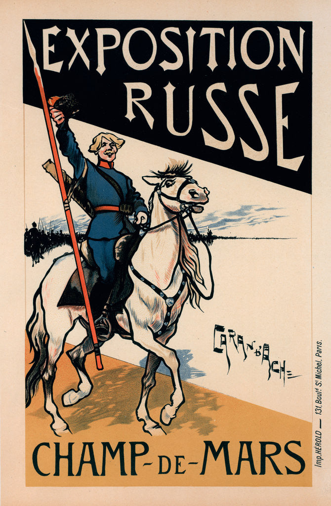Detail of Poster for l' Exposition Russe by Caran d'Ache
