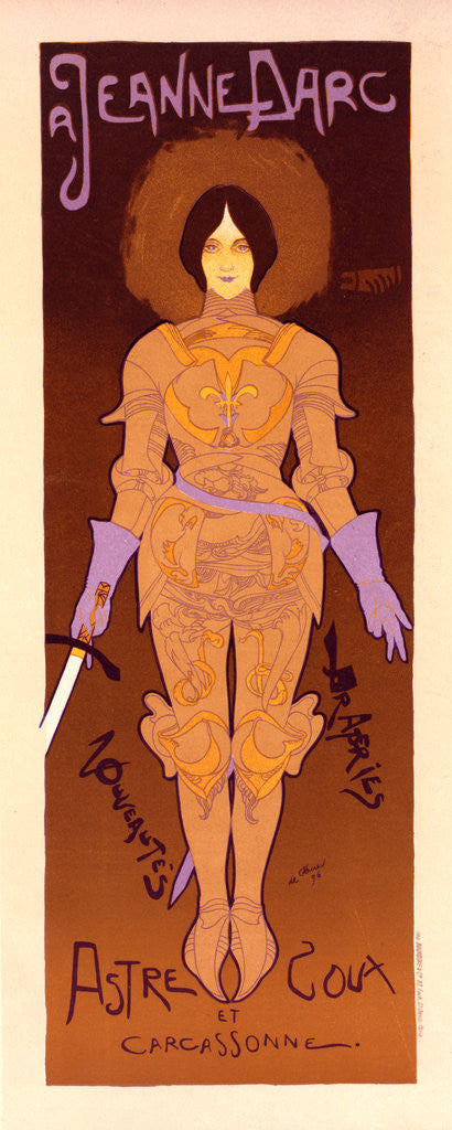 Detail of Poster for le Magasin de Nouveautés A Jeanne d'Arc, à Carcassonne by Georges de Feure