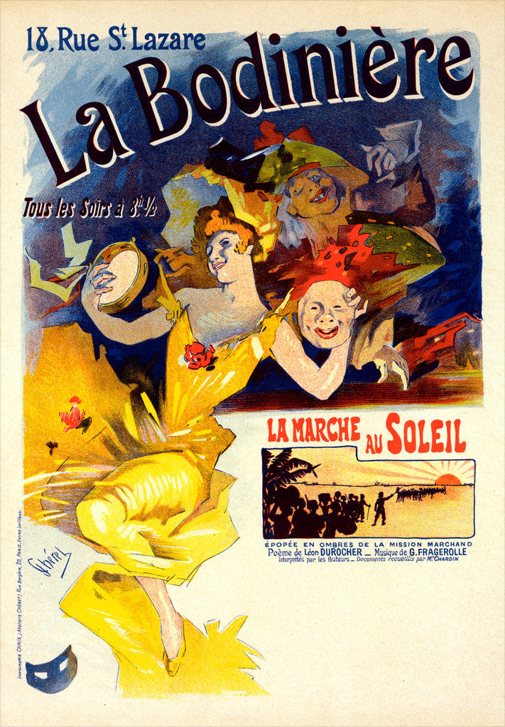 Detail of Poster for La Bodinière by Jules Chéret
