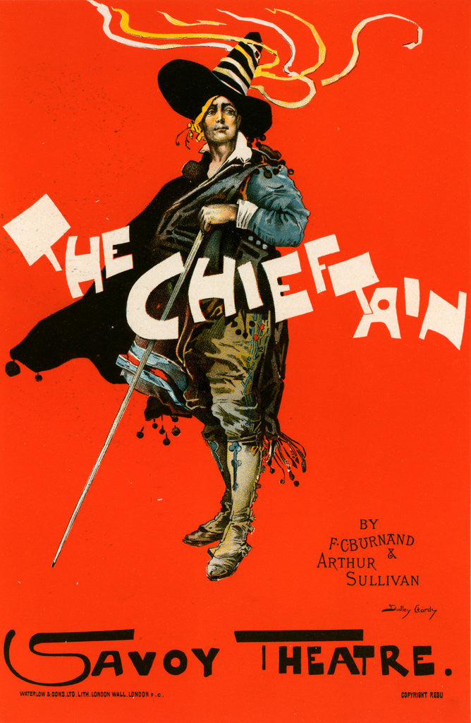Detail of English Poster for Savoy Theatre, The Chieftain by Dudley Hardy