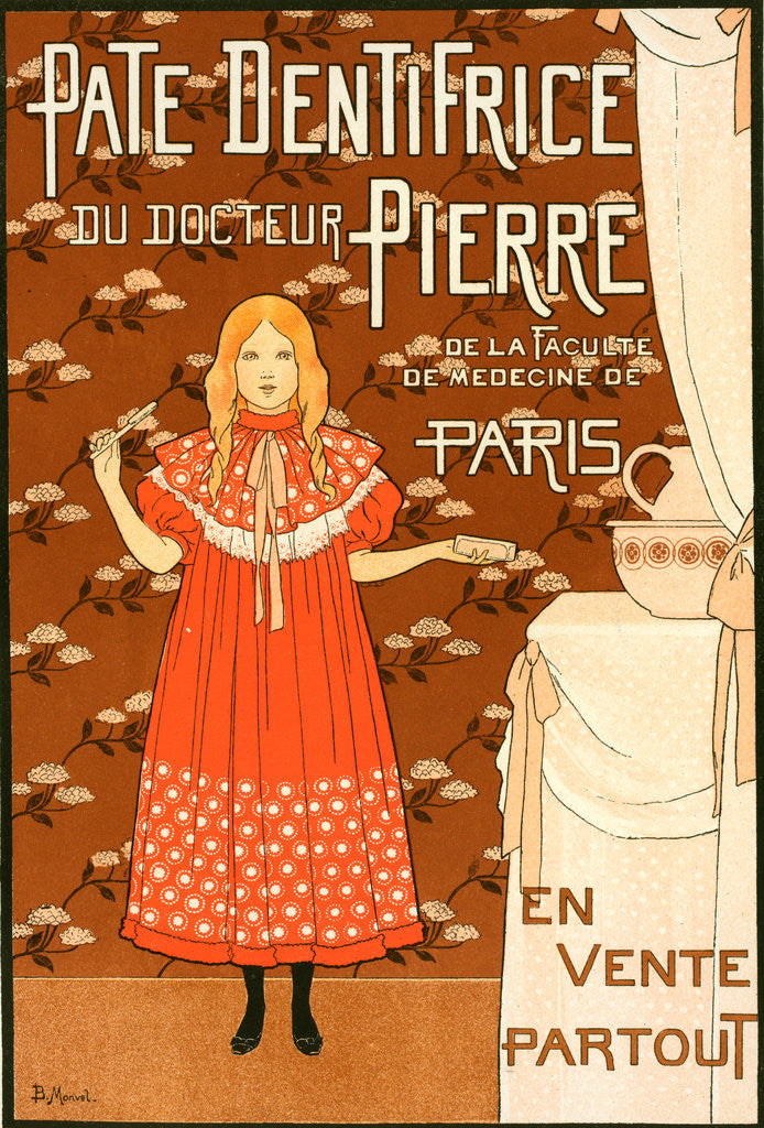 Detail of Poster for la Pâte dentifrice du docteur Pierre by Louis-Maurice Boutet de Monvel