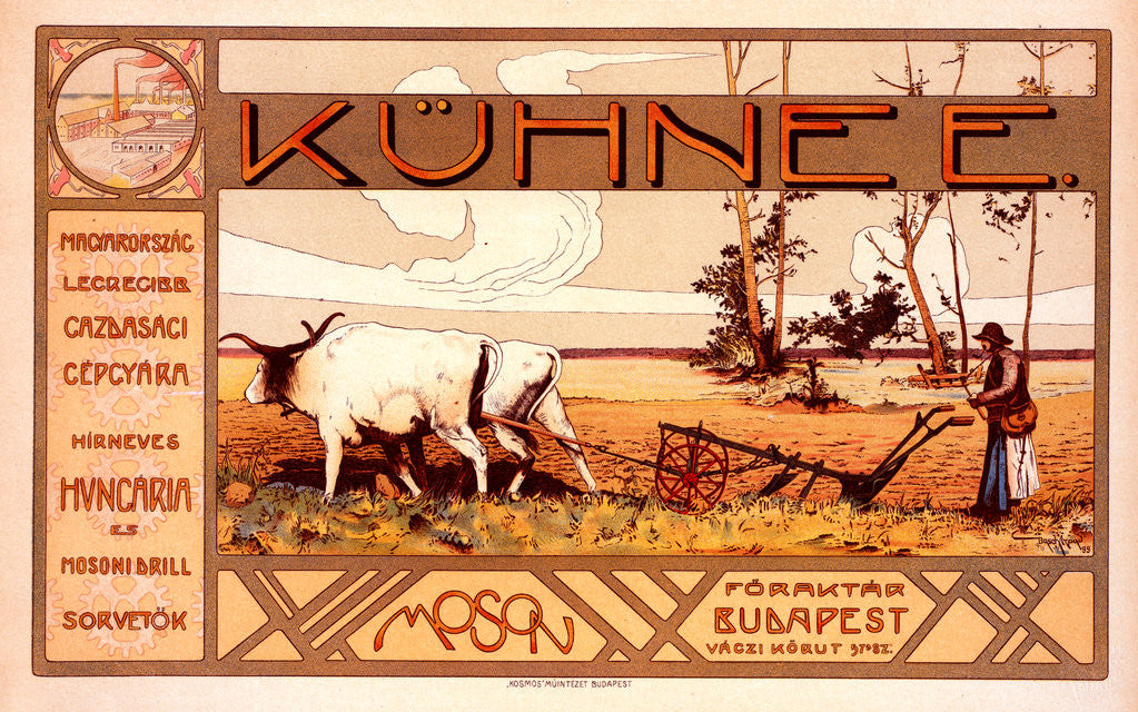 Detail of Poster for la Maison Kühnee by Árpád Basch