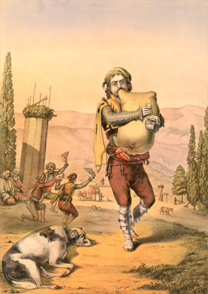 Detail of Armenian piper, man from Armenia by Henry J. Van Lennep