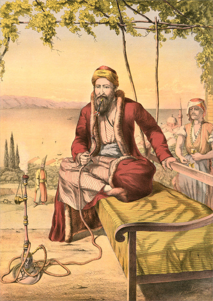 Detail of Jewish merchant, Travels through Turkey 1862 by Henry J. Van Lennep