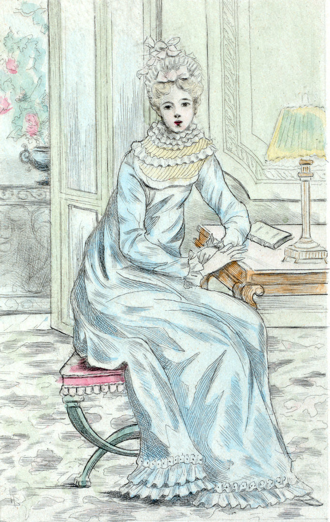 Detail of 1807, Women's fashion in nineteenth-century Paris by Henri Boutet