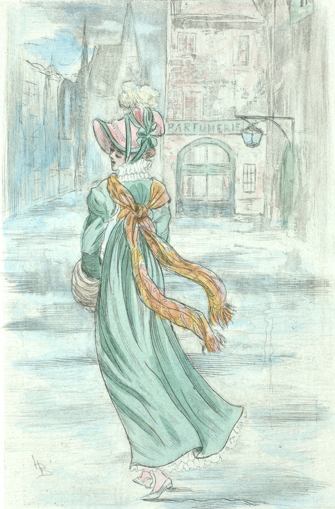 Detail of 1811, Women's fashion in nineteenth-century Paris by Henri Boutet