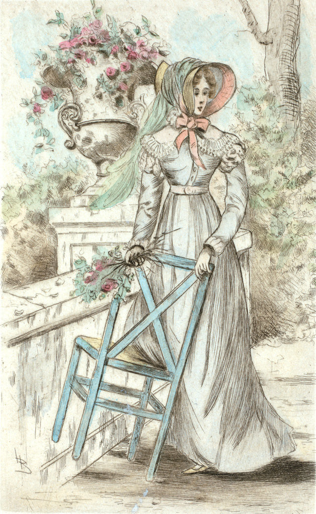 Detail of 1818, Women's fashion in nineteenth-century Paris by Henri Boutet