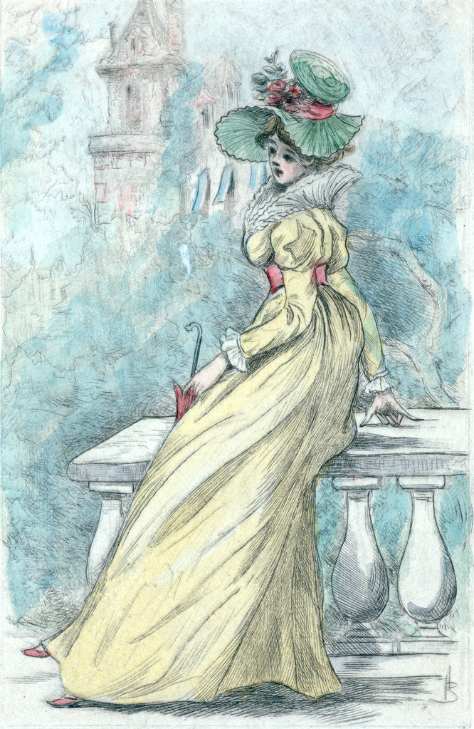 Detail of 1806, Women's fashion in nineteenth-century Paris by Henri Boutet