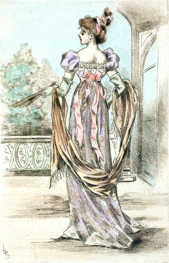 Detail of 1803, Women's fashion in nineteenth-century Paris by Henri Boutet