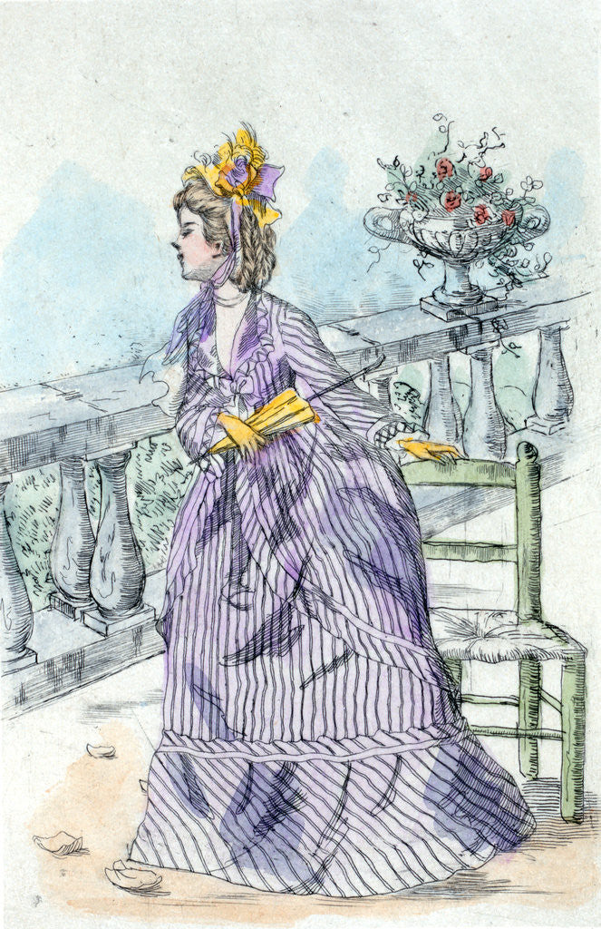 Detail of 1871, Women's fashion in nineteenth-century Paris by Henri Boutet