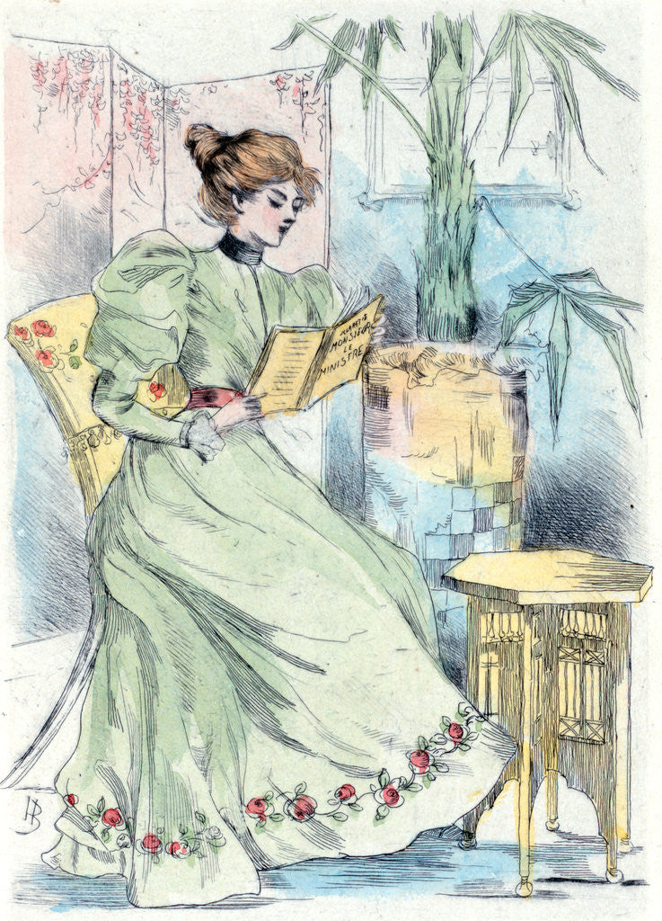 Detail of 1881, Women's fashion in nineteenth-century Paris by Henri Boutet