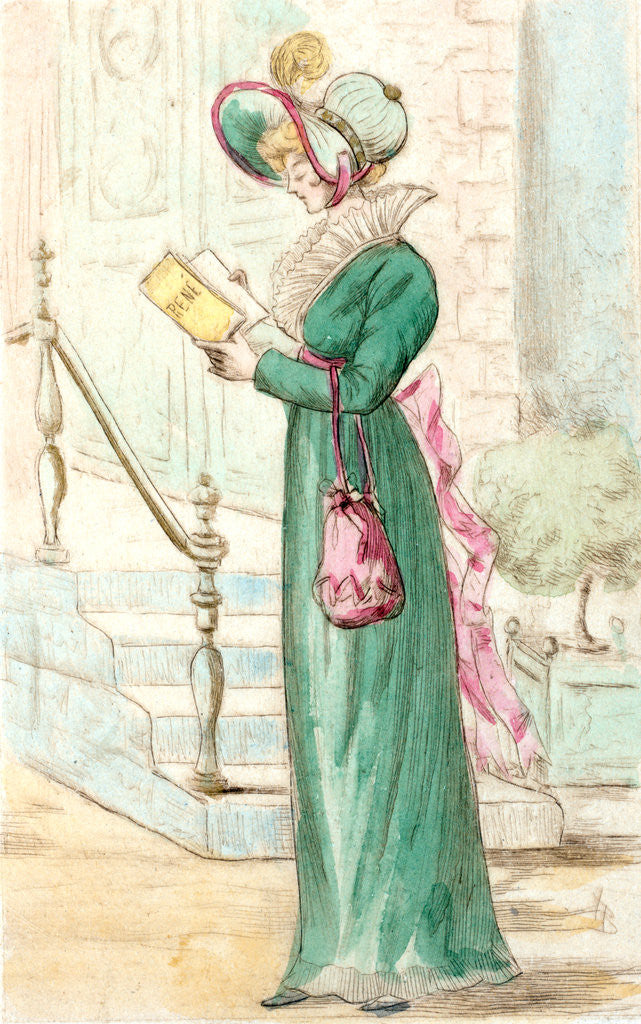 Detail of 1805, Women's fashion in nineteenth-century Paris by Henri Boutet