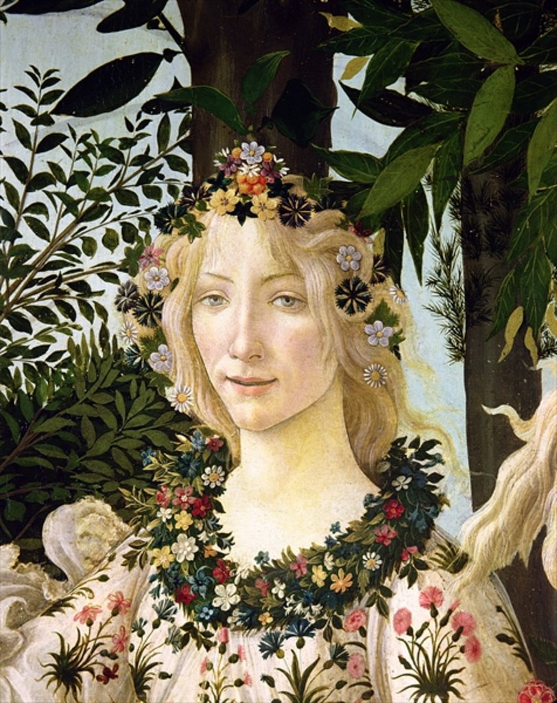 Detail of Flora by Sandro Botticelli