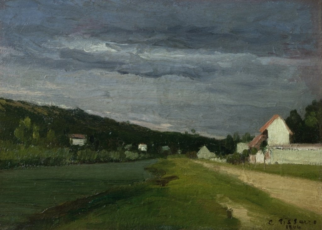 Detail of Landscape with Stormy Sky, 1864 by Camille Pissarro