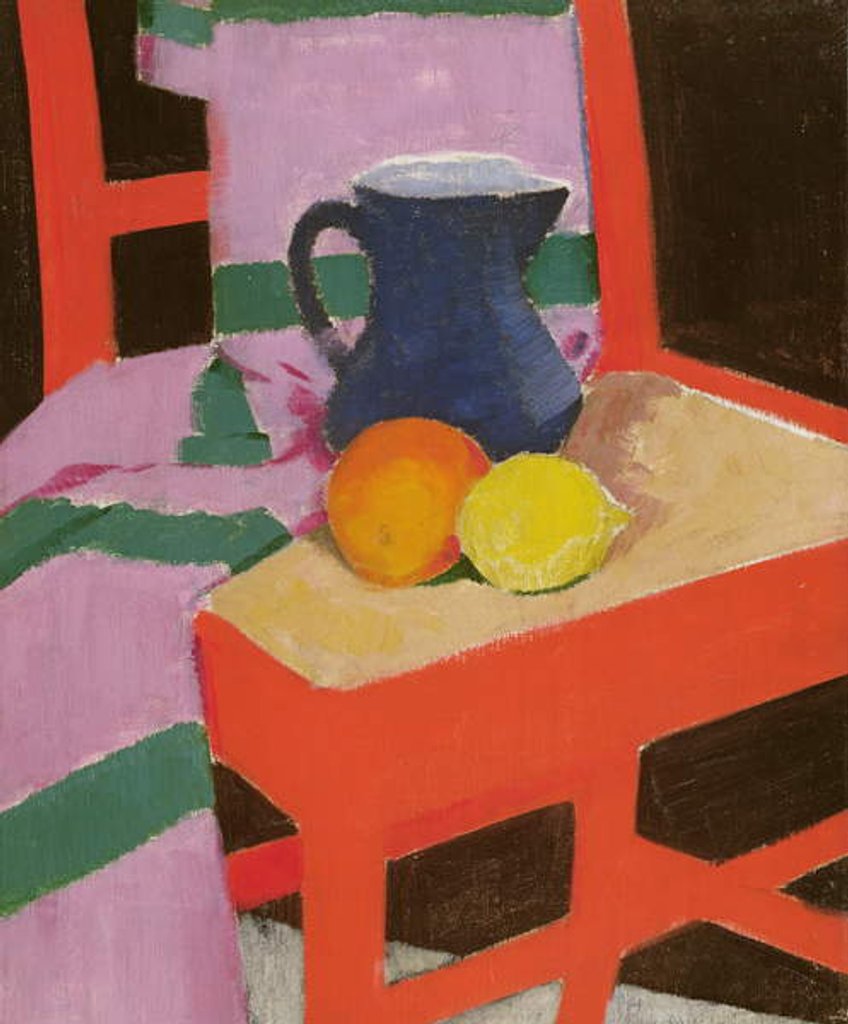 Detail of The Red Chair c.1934 by Francis Campbell Boileau Cadell