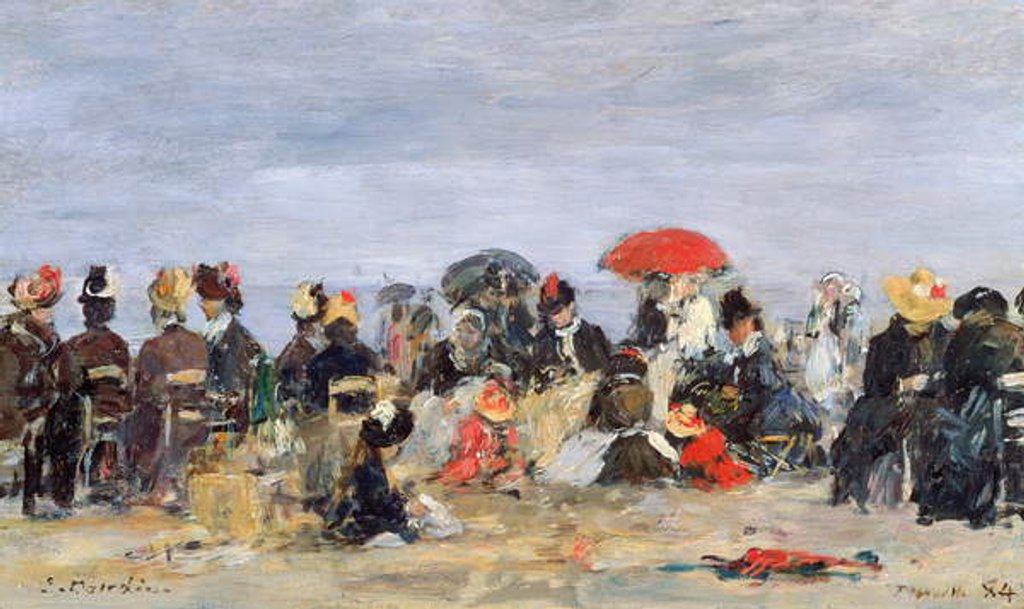 Figures on a Beach, 1884 by Eugene Louis Boudin