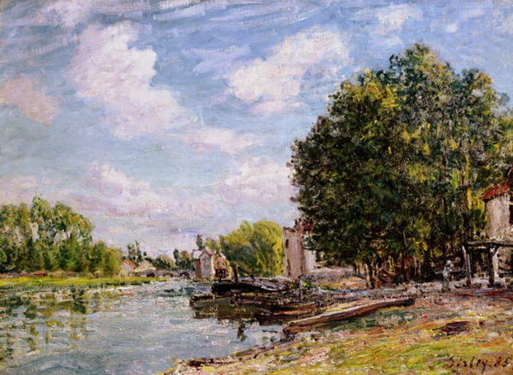 Detail of Moret-sur-Loing, 1885 by Alfred Sisley