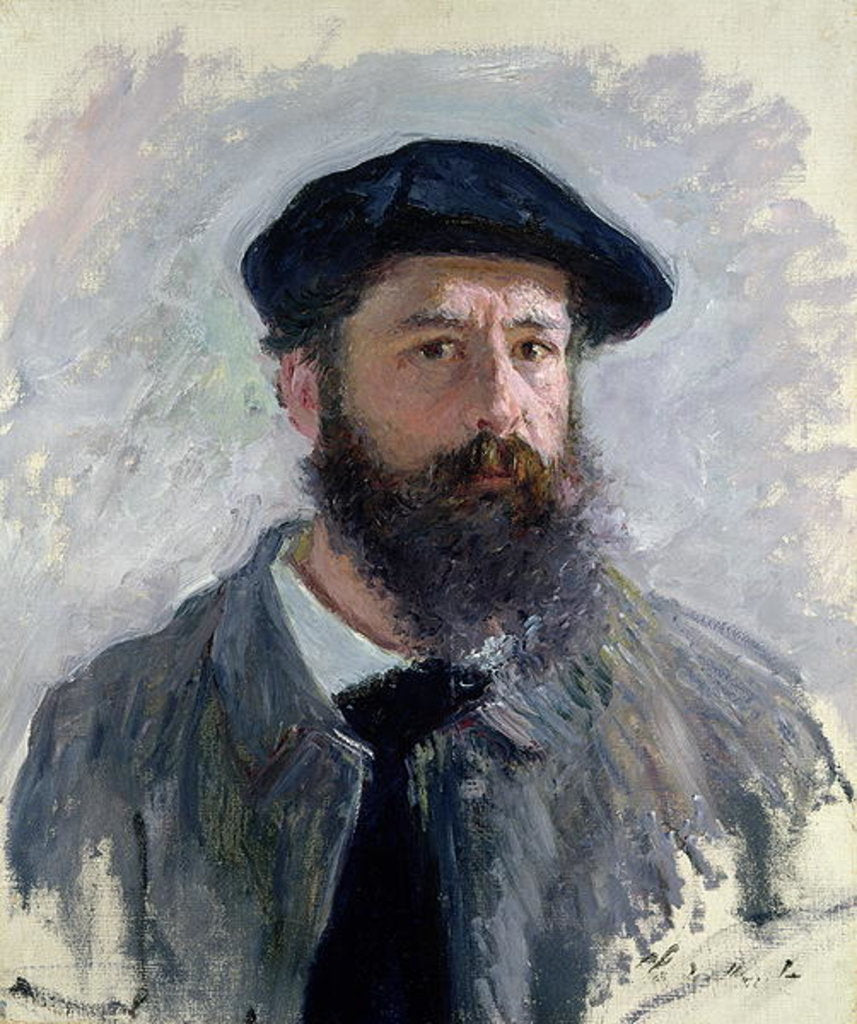 Detail of Self Portrait with a Beret, 1886 by Claude Monet