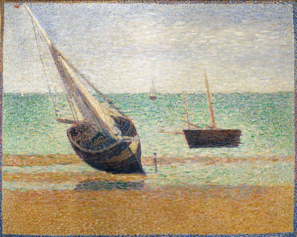Detail of Low Tide at Grandcamp, 1885 by Georges Pierre Seurat