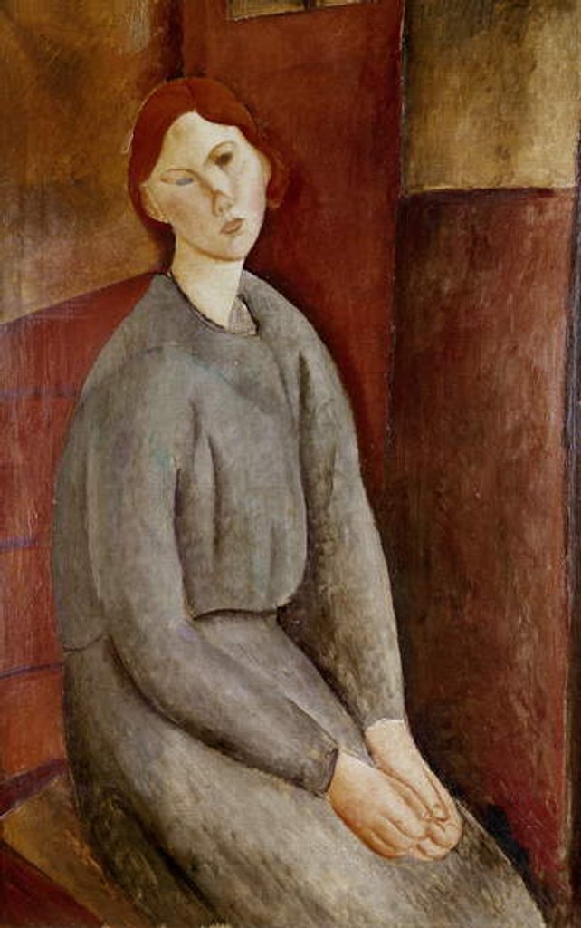 Detail of Portrait of Annie Bjarne, 1919 by Amedeo Modigliani