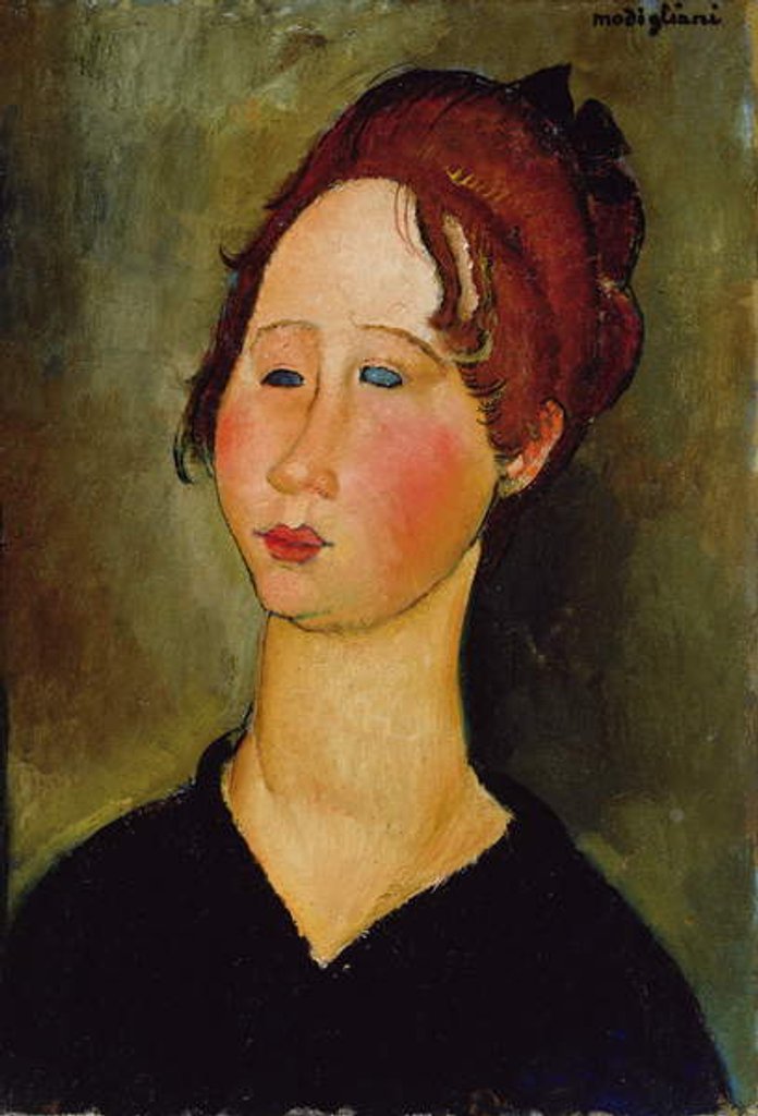 Detail of Burgundian Woman, 1918 by Amedeo Modigliani