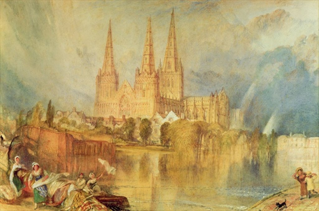 Detail of Lichfield, c.1830-35 by Joseph Mallord William Turner