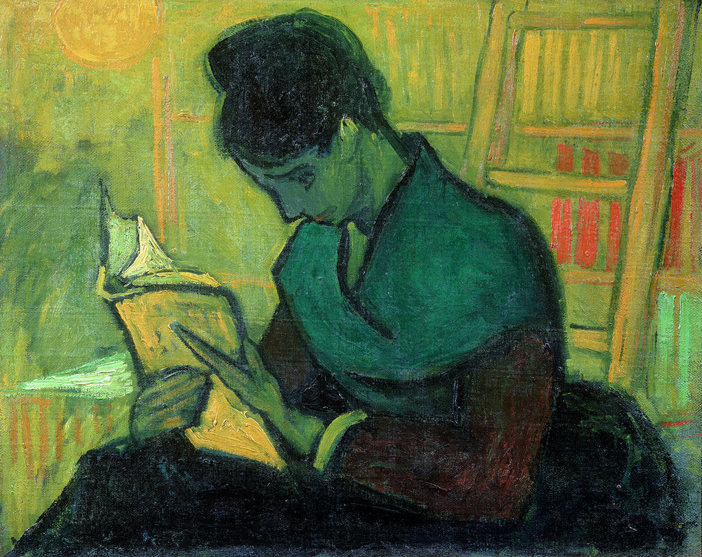 Detail of The Novel Reader, 1888 by Vincent van Gogh
