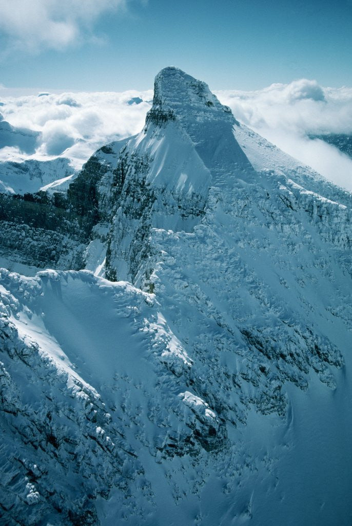 Detail of Snow-Covered Peak in the Rocky Mountains by Anonymous