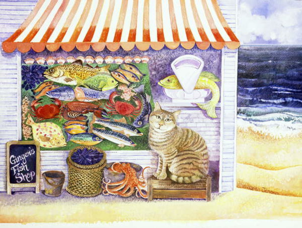 Detail of Ginger's Fish Shop, 2000 by Lisa Graa Jensen
