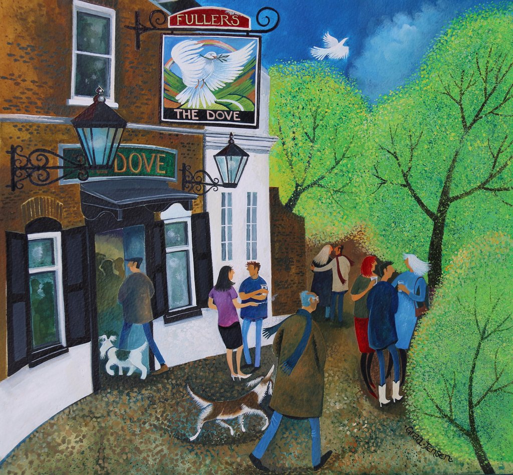 Detail of The Dove Pub Hammersmith, 2015 by Lisa Graa Jensen
