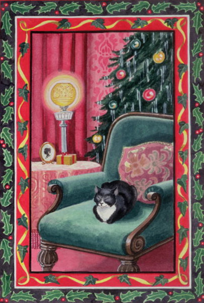 Detail of Cat's Christmas by Lavinia Hamer
