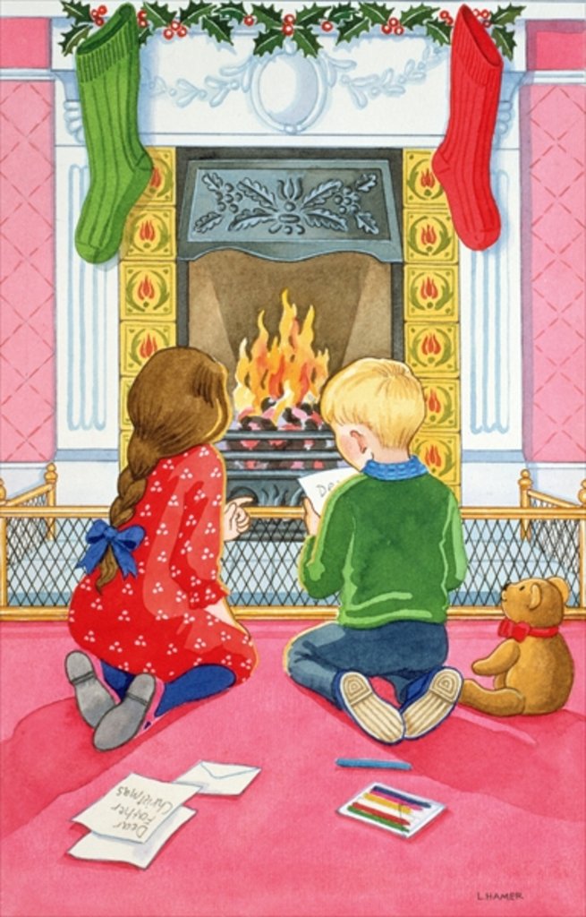 Detail of Letter to Father Christmas by Lavinia Hamer