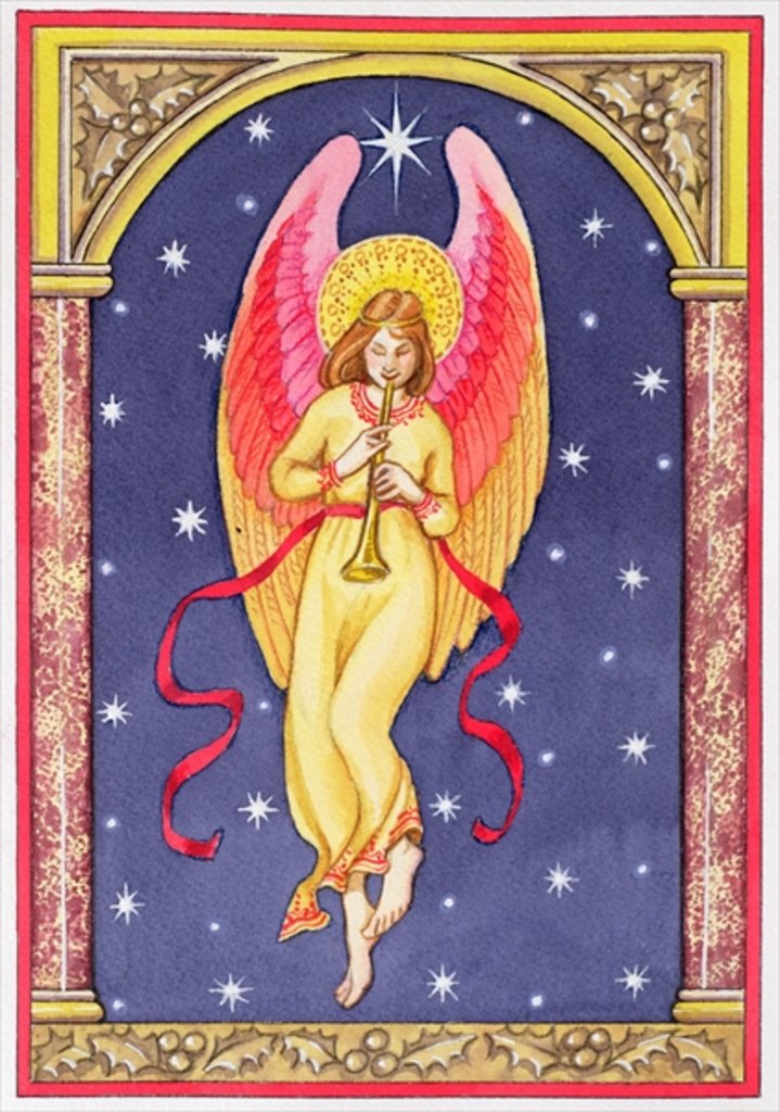 Detail of Herald Angel, 1996 by Lavinia Hamer