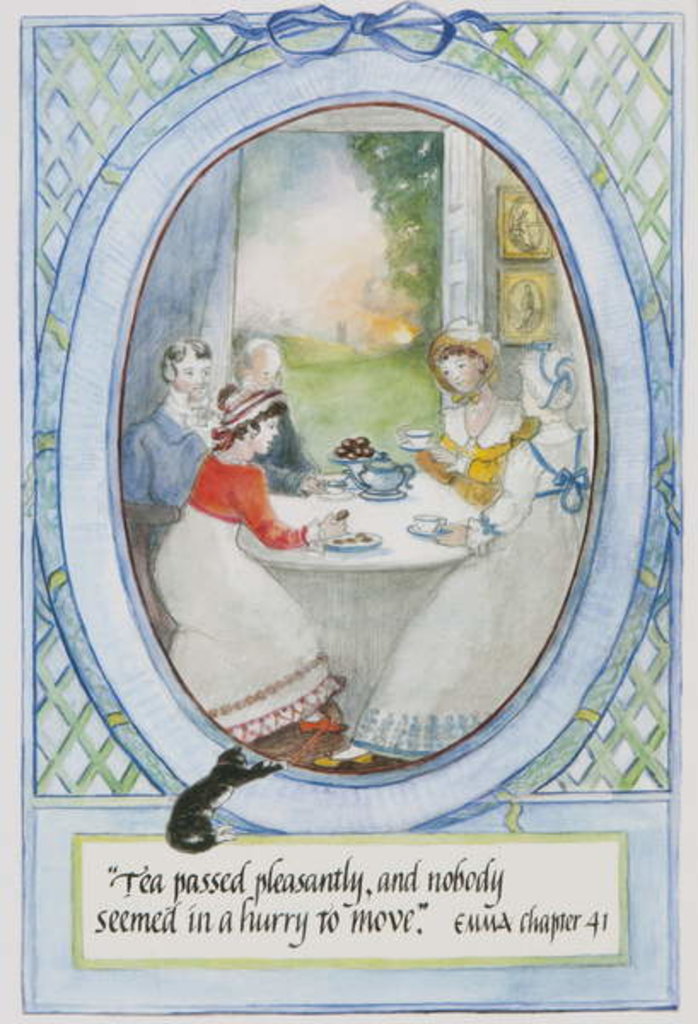 Detail of Tea passed pleasantly, and nobody seemed in a hurry to move by Caroline Hervey-Bathurst