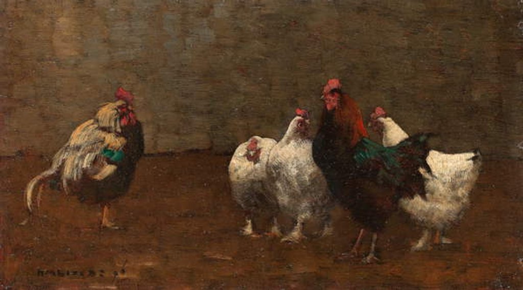 Detail of Fowls, 1896 by Horace Mann Livens