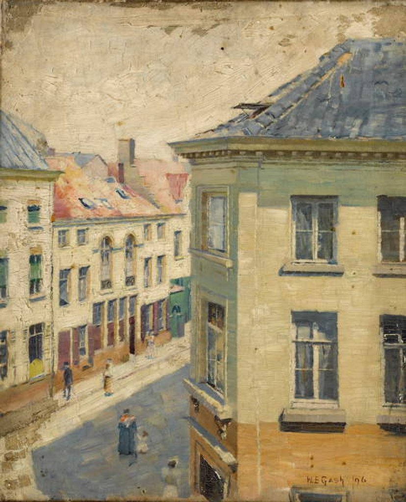 Detail of View from a High Window, Antwerp, 1896 by Walter Bonner Gash
